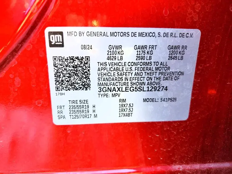 2025 CHEVROLET EQUINOX RS  