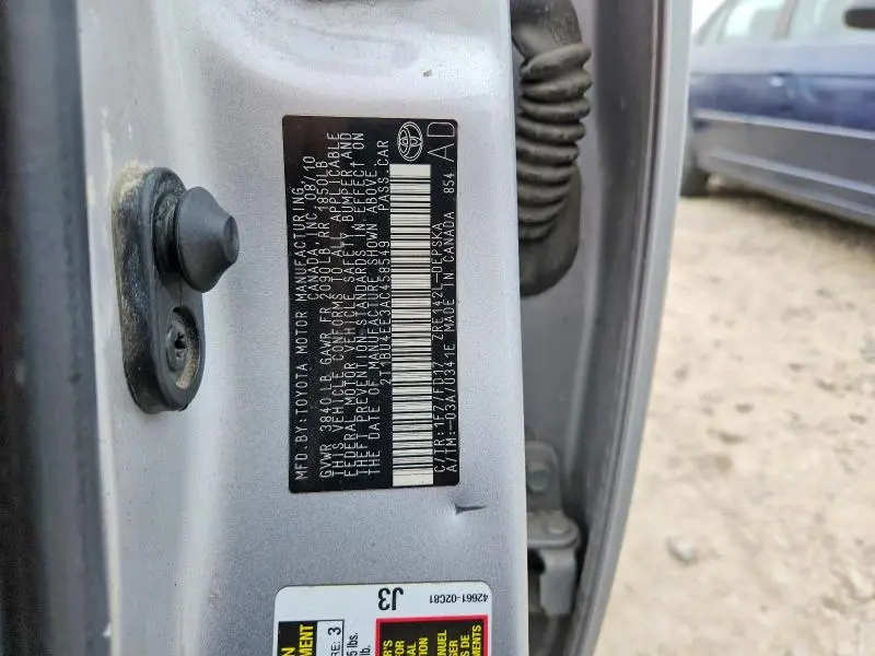 2010 TOYOTA COROLLA S  