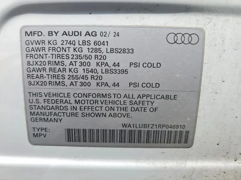 2024 AUDI Q4 E-TRON PREMIUM PLUS  