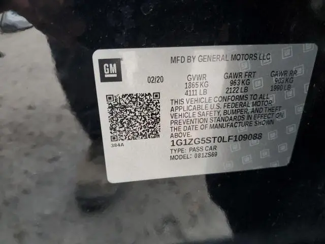 2020 CHEVROLET MALIBU RS  