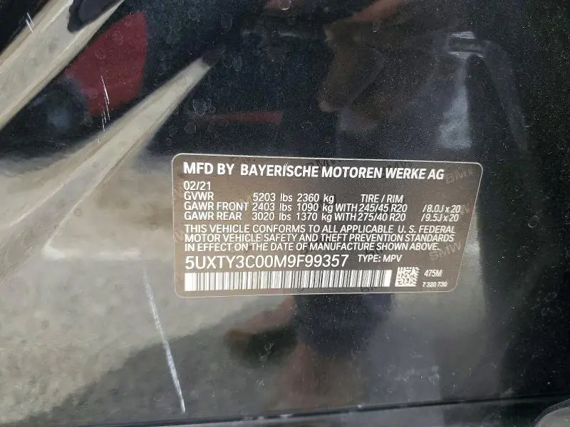 2021 BMW X3 SDRIVE30I  