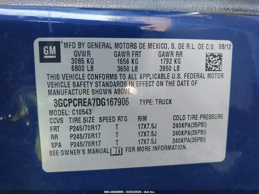 2013 CHEVROLET SILVERADO 1500 LS