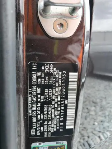 2016 KIA SORENTO EX  
