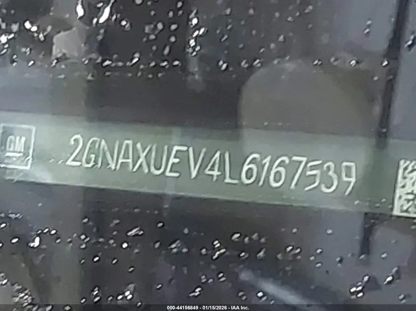 2020 CHEVROLET EQUINOX AWD LT 1.5L TURBO