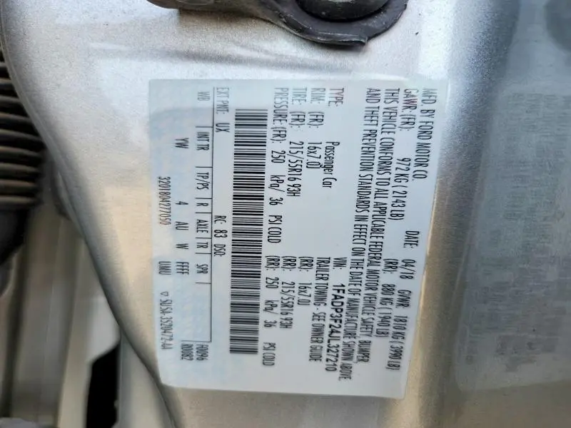 2018 FORD FOCUS SE  