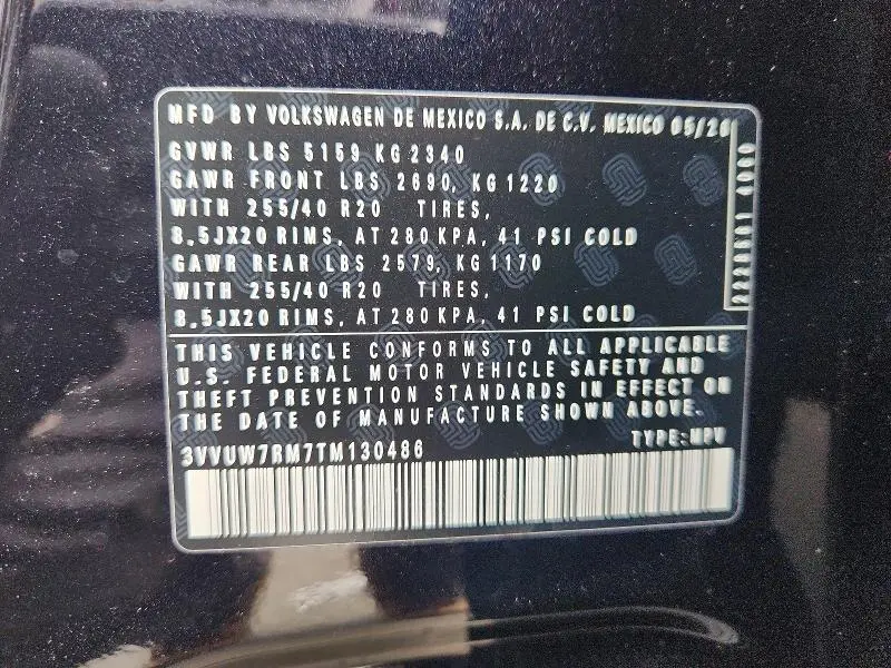 2026 VOLKSWAGEN TIGUAN SEL R-LINE TURBO  