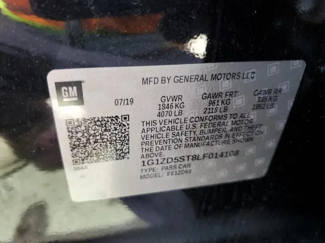 2020 CHEVROLET MALIBU LT  