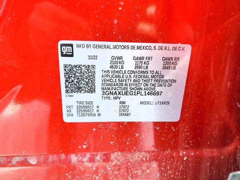 2023 CHEVROLET EQUINOX LT  