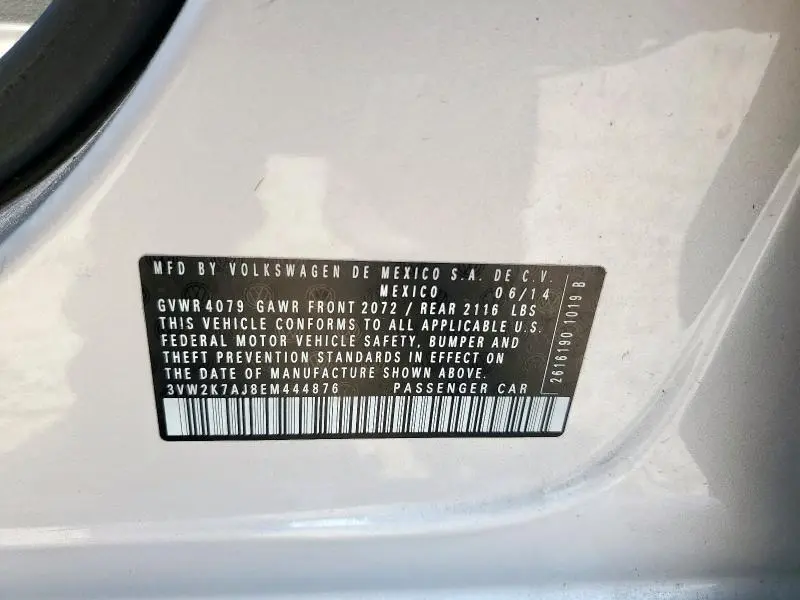 2014 VOLKSWAGEN JETTA BASE  