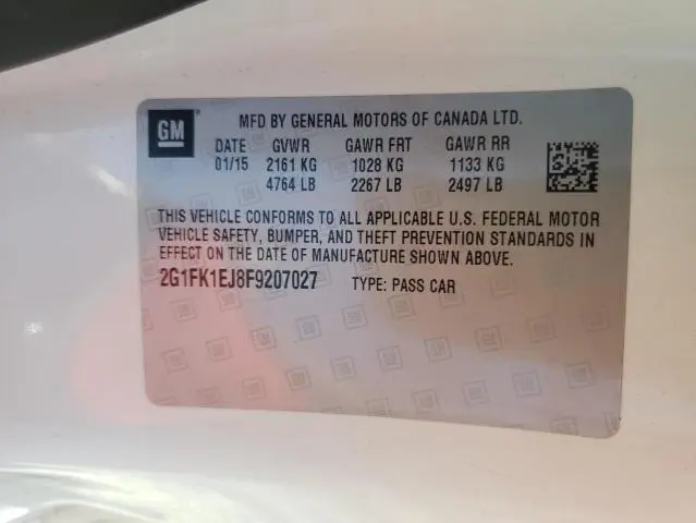 2015 CHEVROLET CAMARO 2SS  