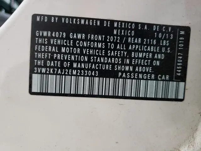 2014 VOLKSWAGEN JETTA BASE  