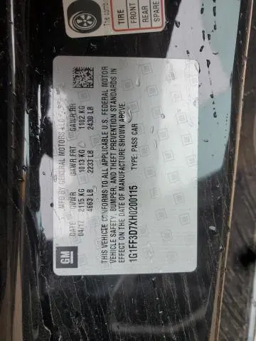 2017 CHEVROLET CAMARO SS  