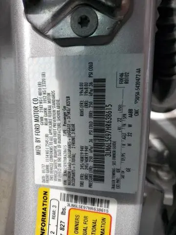2017 LINCOLN MKZ RESERVE  