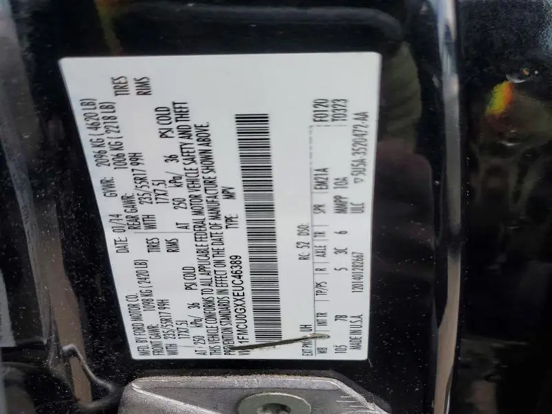 2014 FORD ESCAPE SE  