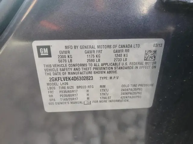 2013 GMC TERRAIN SLT  