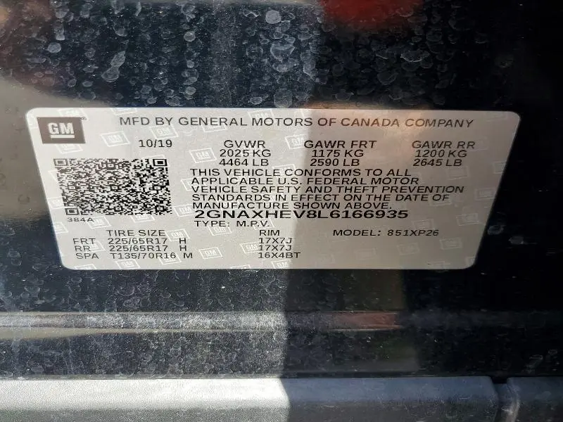 2020 CHEVROLET EQUINOX LS  
