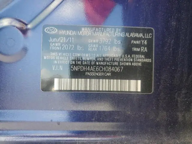 2012 HYUNDAI ELANTRA GLS  