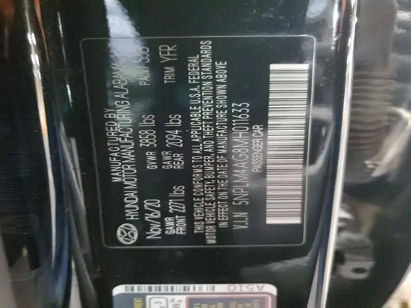 2021 HYUNDAI ELANTRA SEL  