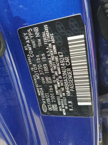 2022 HYUNDAI VENUE SE  