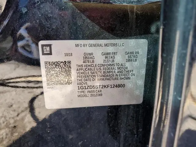 2019 CHEVROLET MALIBU LT  