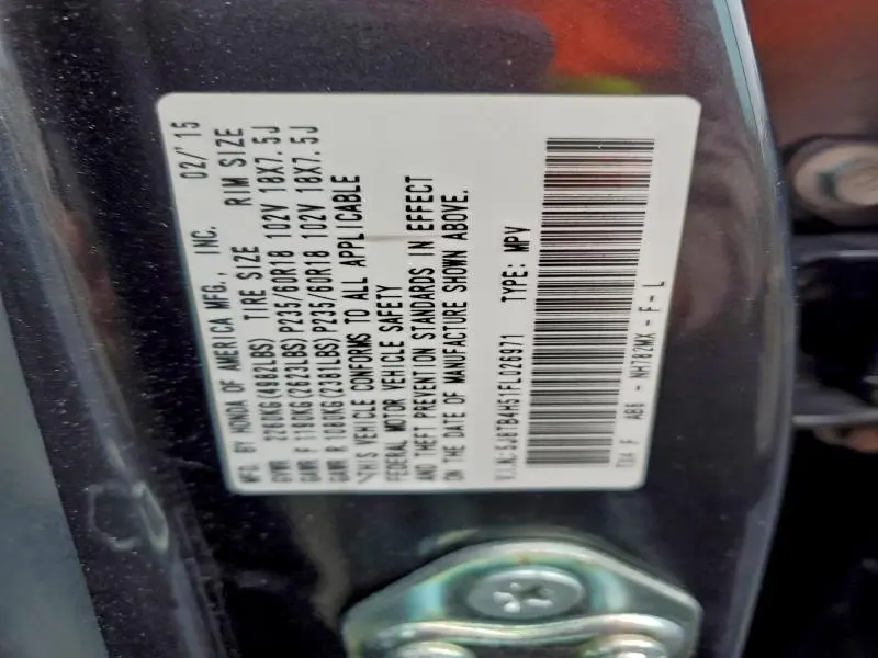 2015 ACURA RDX TECHNOLOGY  