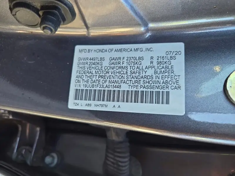 2020 ACURA TLX   