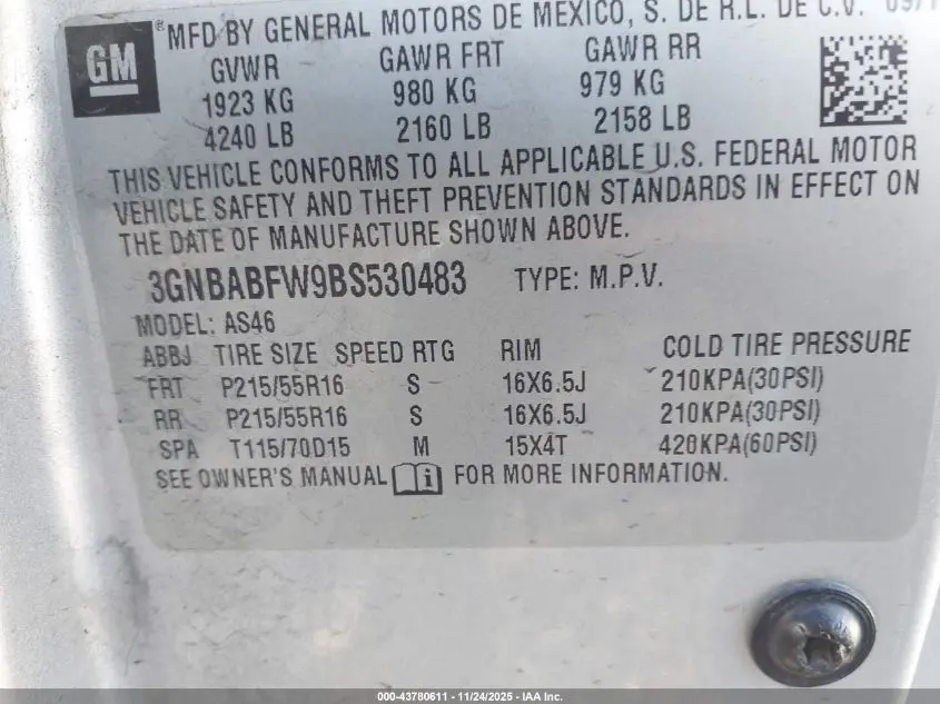 2011 CHEVROLET HHR LT