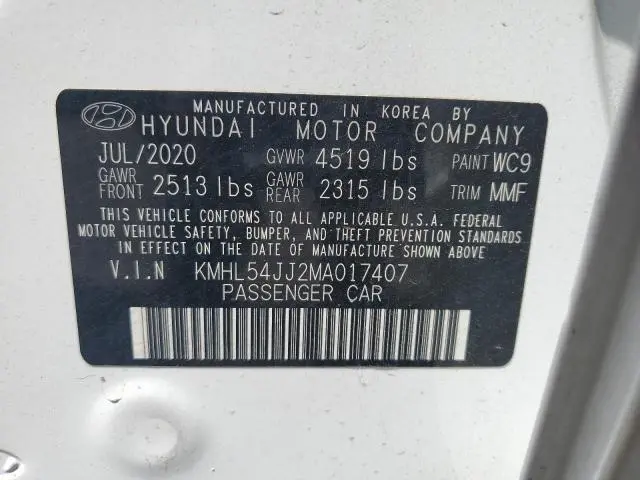 2021 HYUNDAI SONATA HYBRID  