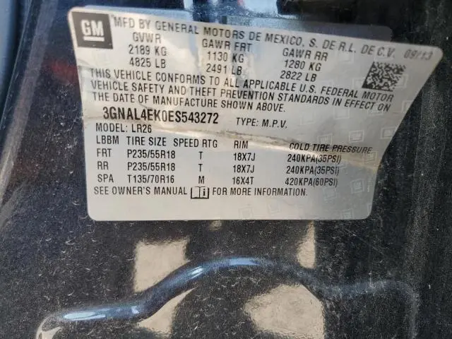 2014 CHEVROLET CAPTIVA LTZ  