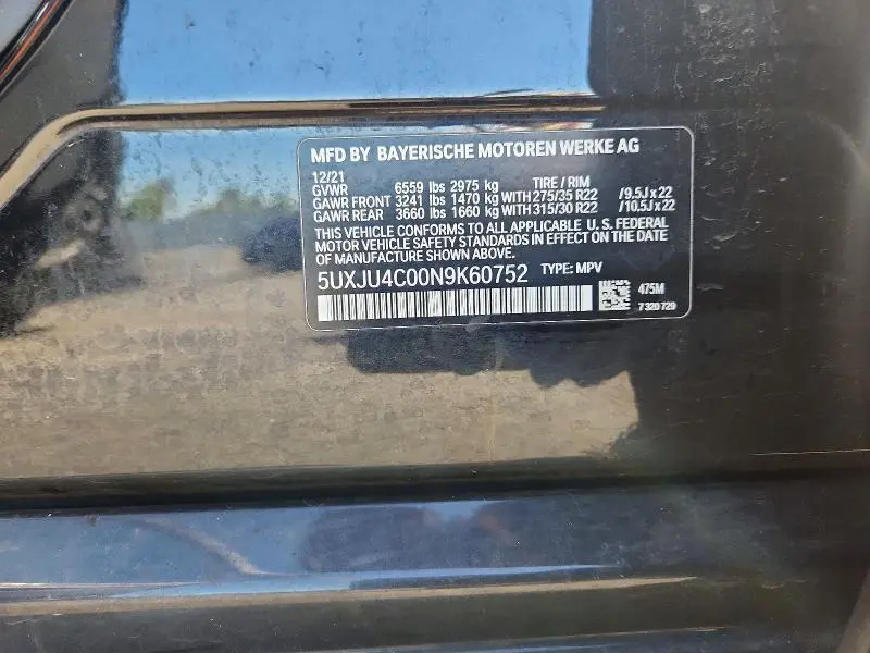 2022 BMW X5 M50I  