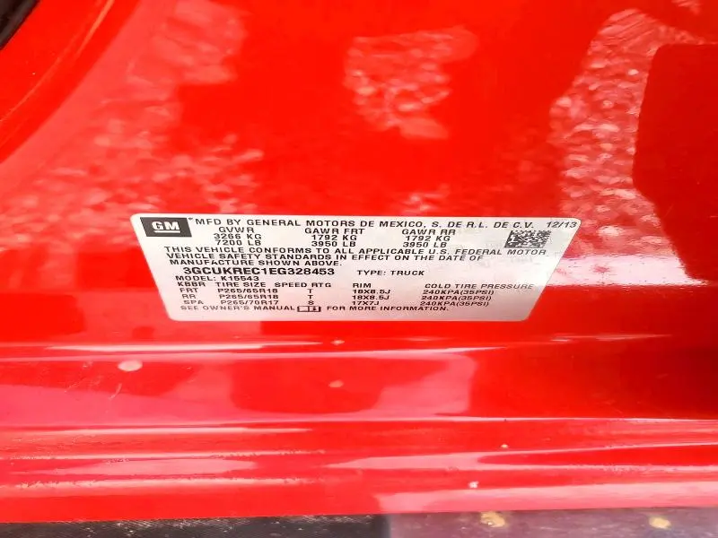 2014 CHEVROLET SILVERADO K1500 LT  