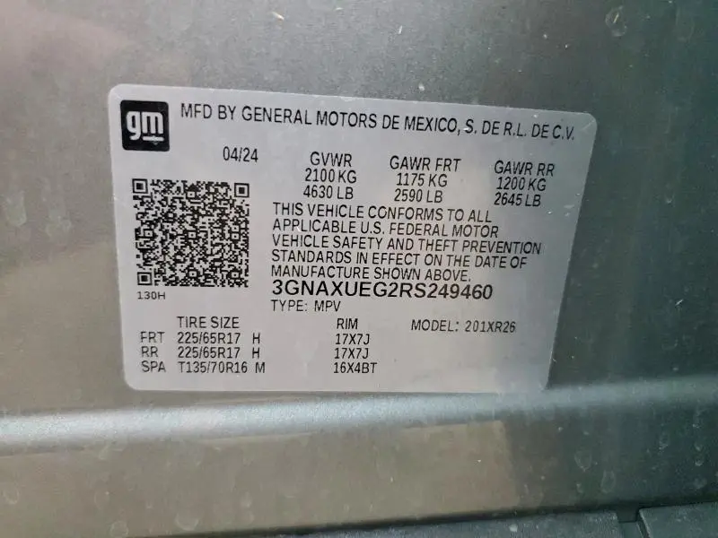 2024 CHEVROLET EQUINOX LT  