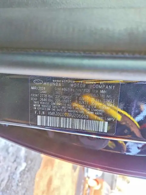 2024 HYUNDAI TUCSON BLUE  