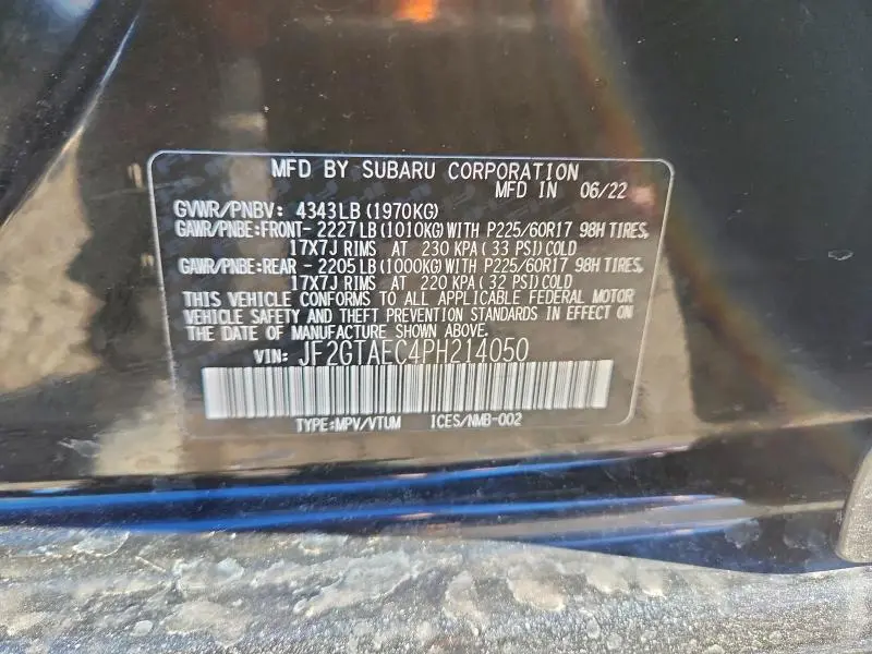 2023 SUBARU CROSSTREK PREMIUM  