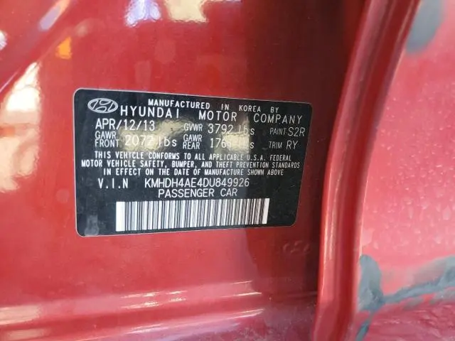 2013 HYUNDAI ELANTRA GLS  