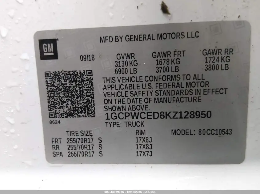 2019 CHEVROLET SILVERADO 1500 LT