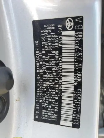 2016 TOYOTA COROLLA L  