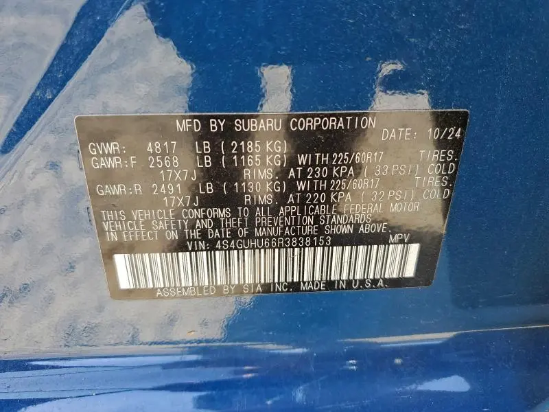 2024 SUBARU CROSSTREK WILDERNESS  