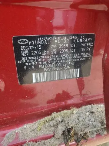 2016 HYUNDAI ELANTRA GT   