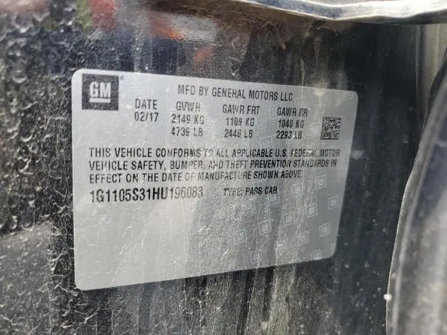 2017 CHEVROLET IMPALA LT  