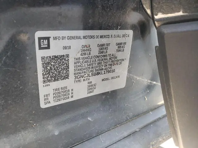 2019 CHEVROLET TRAX 1LT  