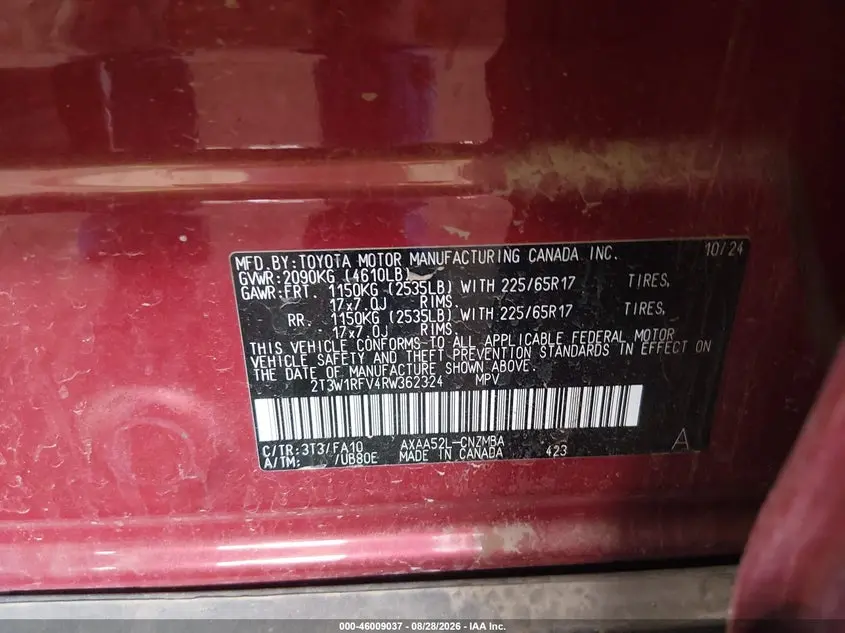 2024 TOYOTA RAV4 XLE