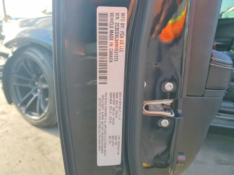 2021 DODGE CHARGER SRT HELLCAT  