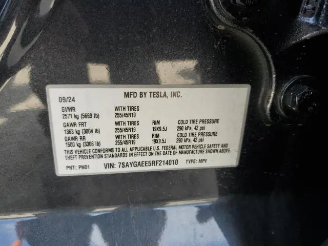 2024 TESLA MODEL Y 