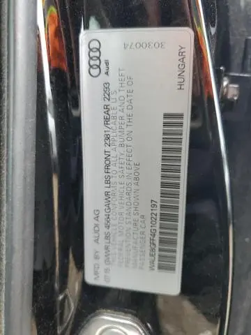 2016 AUDI A3 PREMIUM PLUS  