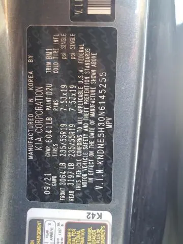 2022 KIA CARNIVAL SX PRESTIGE  