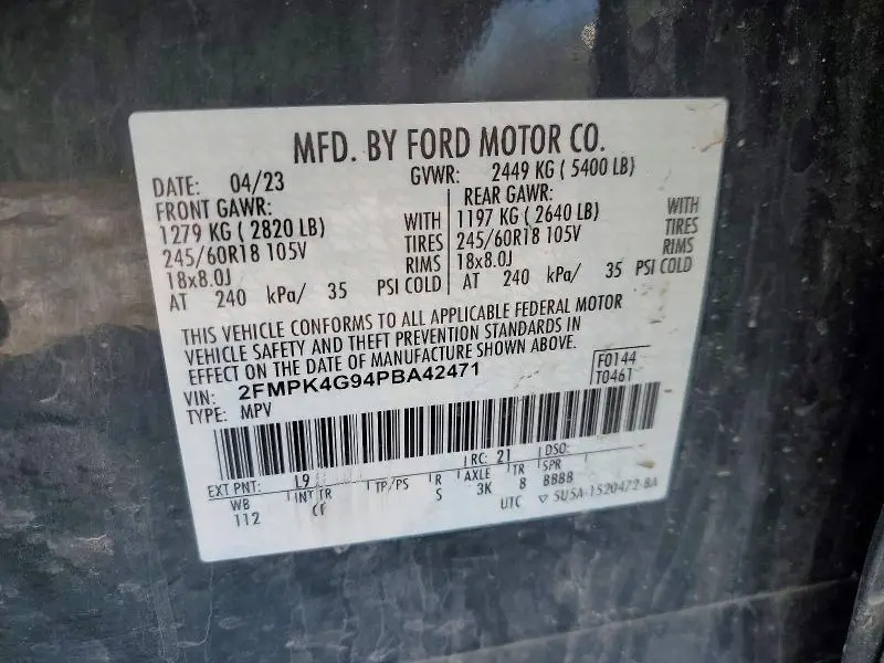 2023 FORD EDGE SE  