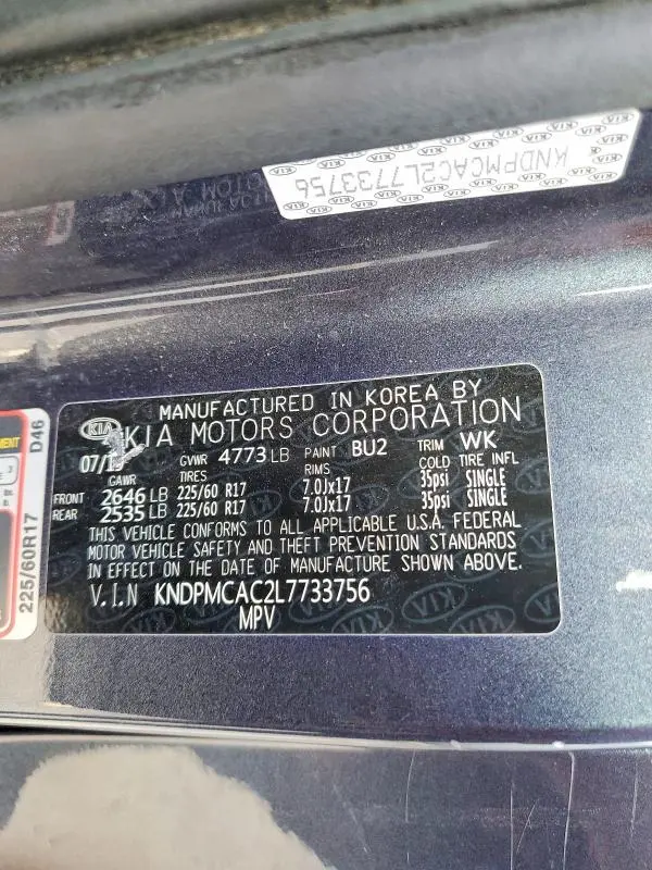 2020 KIA SPORTAGE LX  