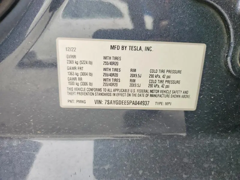 2023 TESLA MODEL Y   