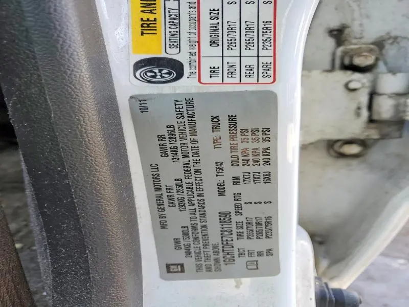 2012 CHEVROLET COLORADO LT  